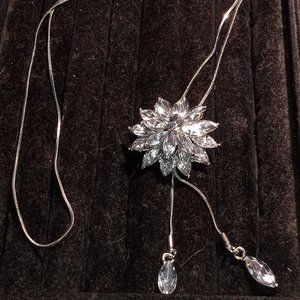 CZ Lariat necklace